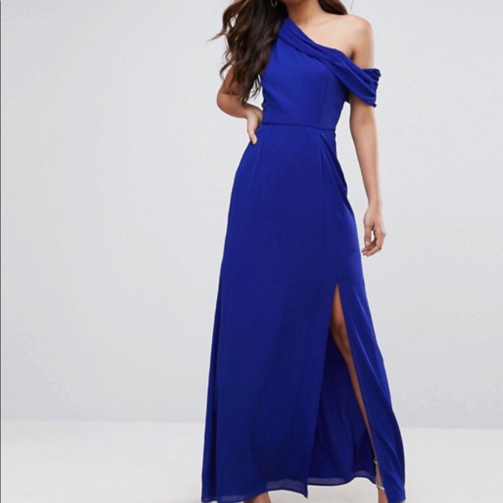 NWT ASOS One-Shoulder Gown